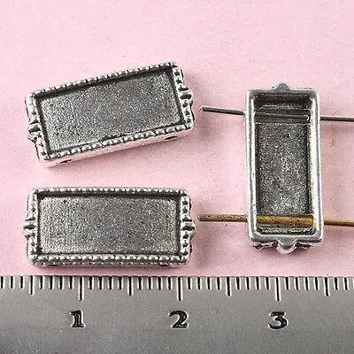 

20pcs 17.8x8.1x3.3mm Tibetan silver cuboid connector charms find h1562