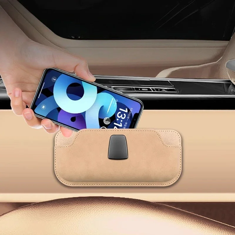 Car Mobile Phone Bag Paste Storage Bag For NIO ES6 ET5 ET9 ES8 EC6 Hanging Bag Multi-functional Glasses Storage Box Tools