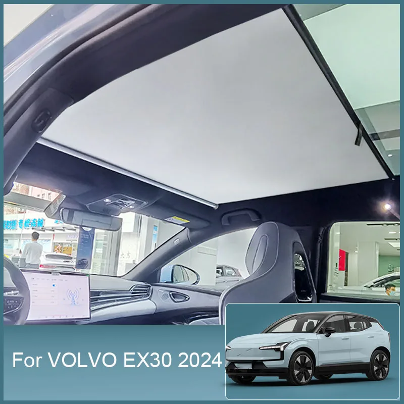 

For VOLVO EX30 2024 2025 Car Retractable Sunroof Sunshade Skylight Roof Heat Insulation Shading Auto Interior Accessories