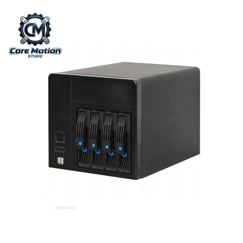 NAS-4 Cloud Storage Box, Personal Data Server for Remote Work & Home Office, Network Drive Enclosure