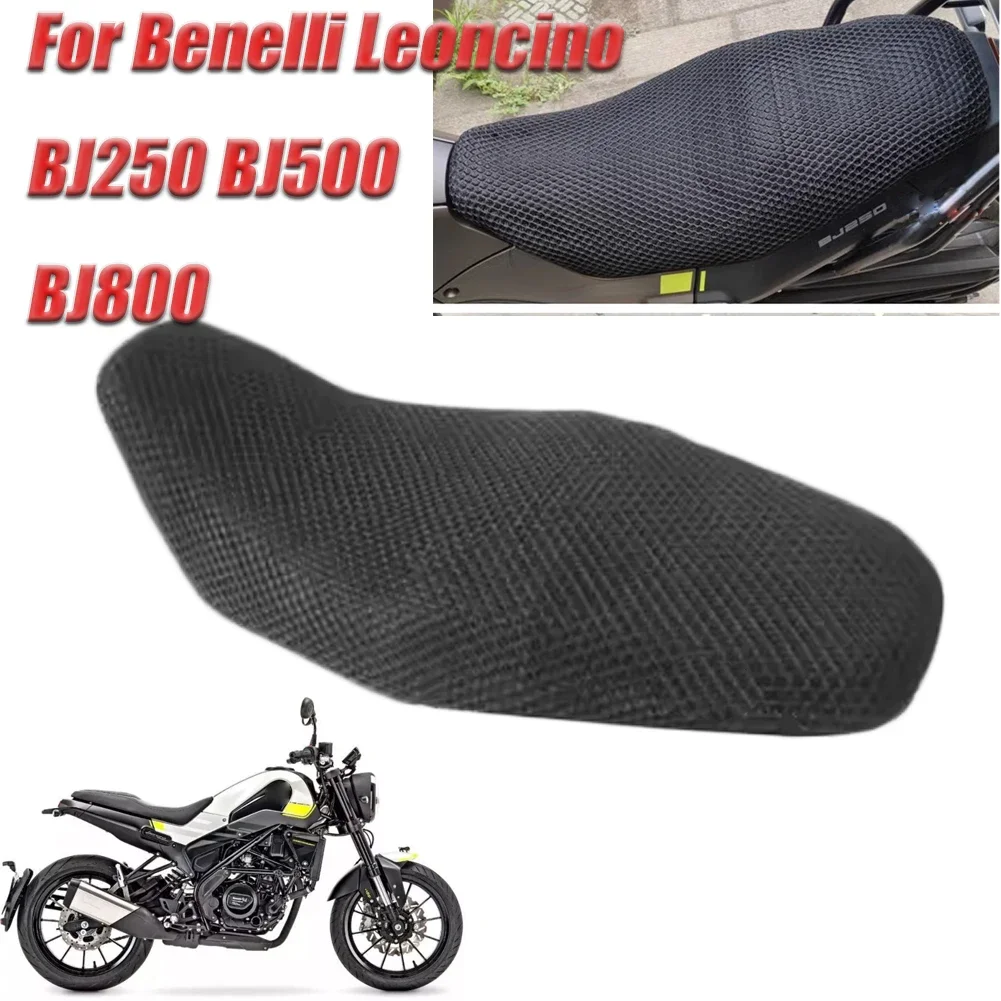 

Motorcycle 3D Breathable Mesh Protecting Cushion Seat Cover For Benelli Leoncino 800 BJ800 BJ250 BJ500 Fabric Saddle Seat Cover