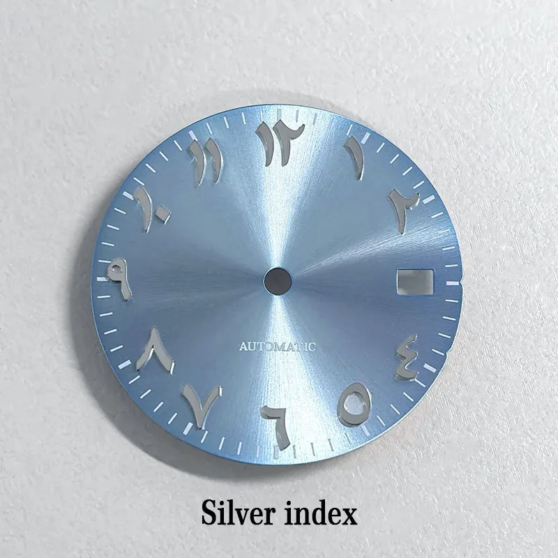 28.5 مللي متر أمة الله ماتي الملمس ساعة عربية الطلب مناسبة ل Seiko NH35/36/4R/7S حركة الغوص الرياضة إصلاح أجزاء وزارة الدفاع