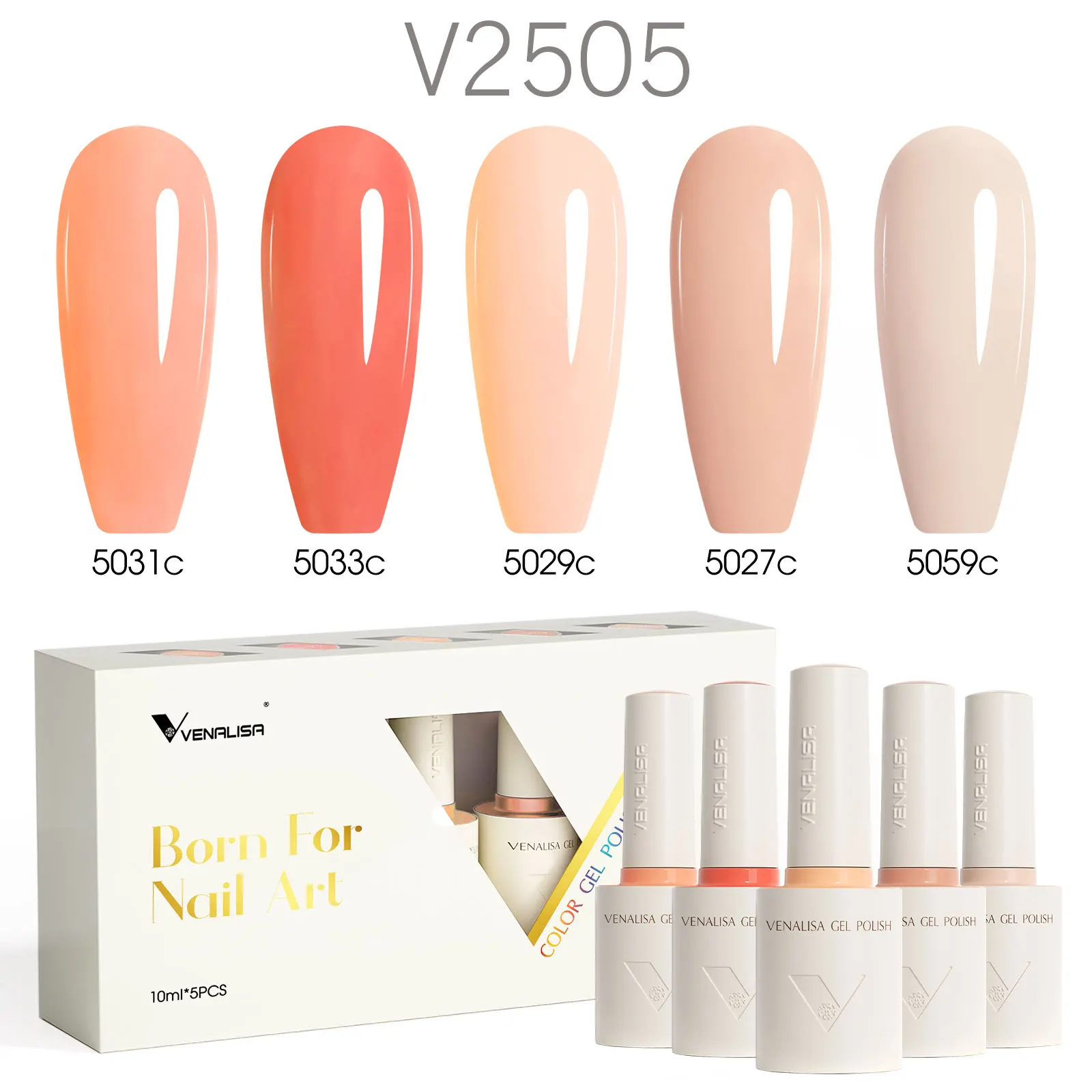 5pcs Combo Venalisa Nagel Gel Polish Kit Zomer Kleuren Glas Transparante Jelly Gel Set Thuis DIY Nail Maincure nieuwe Leerling Gel Lot