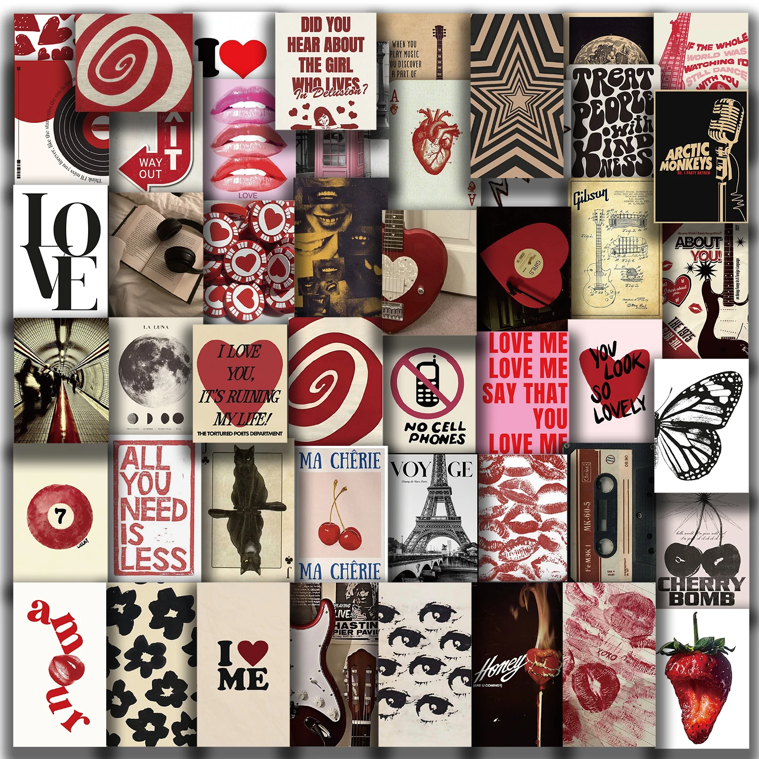 50pcs Women Posters Funny Graffiti Stickers Vinyl Waterproof Stickers For Water Bottle Laptop Scrapbook Skateboards Stickers