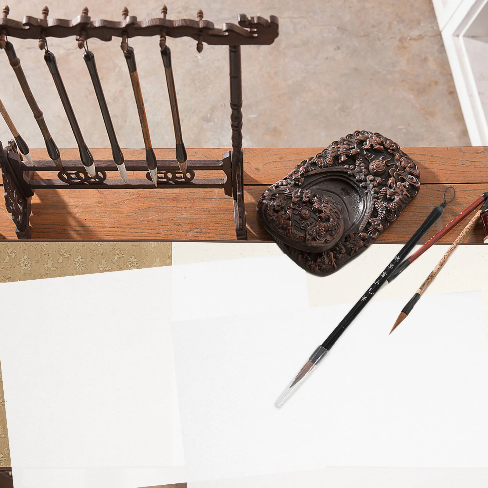 500Pcs Calligraphy Writing Paper Reusable Tracing Sheets for Basic Strokes Handwriting Practice Sumi Ink Compatible Paper