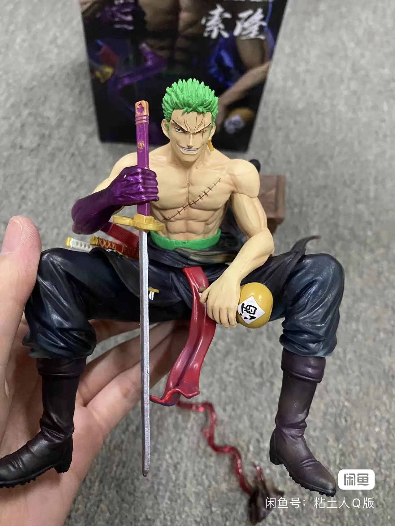 One Piece Gk Evil Studio Sitting Vs Zoro Series Statue Collect Trendy Figure Model Animation Peripherals Toys Ornaments Gifts