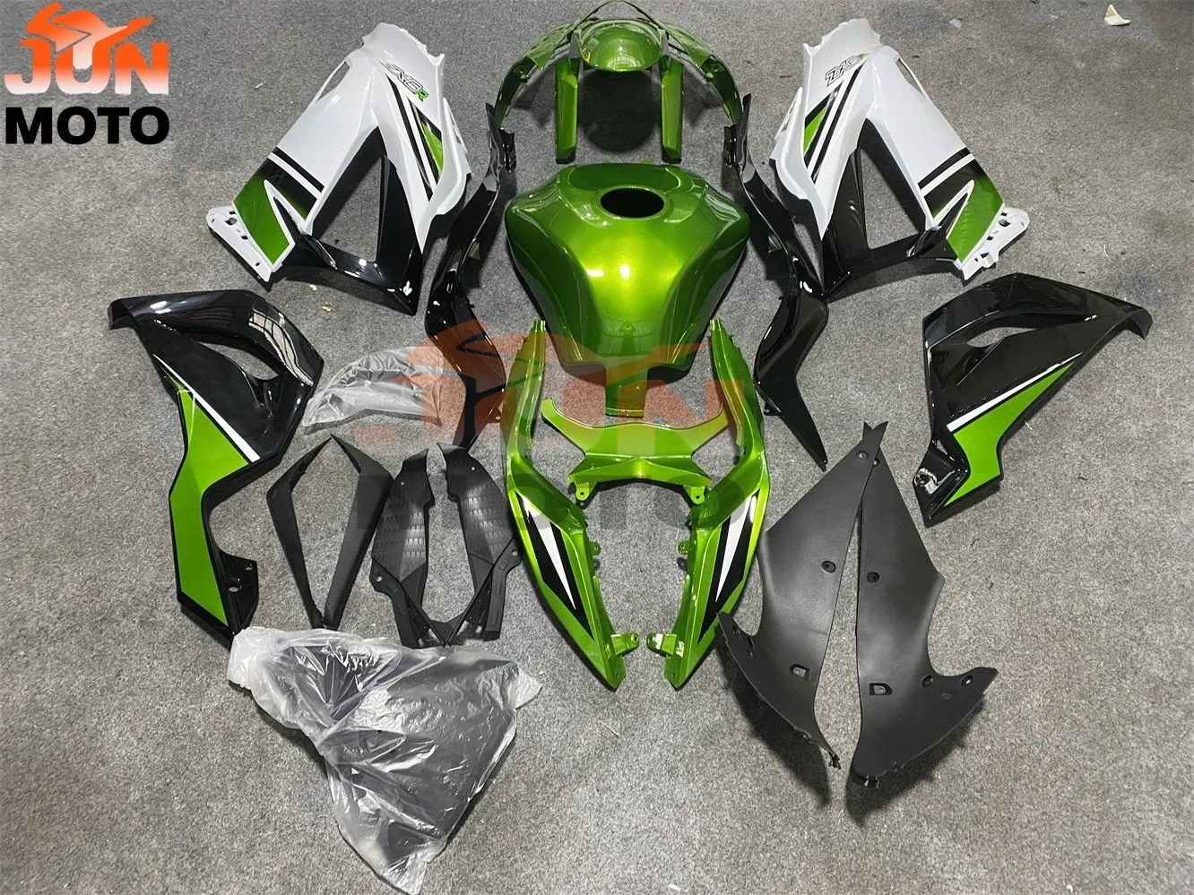 JUN New ABS Motorcycle Custom Fairings Kit Fit for kawasaki Ninja ZX6R 636 2013 2014 2015 2016 ZX-6R 13 14 15 16 17 18 fairing view 5
