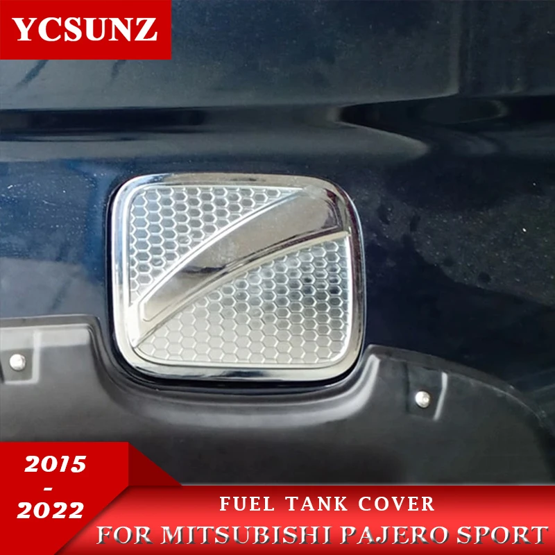 ABS Fuel Tank Cover For Mitsubishi Pajero Sport 2015 2016 2017 2018 2019 2020 2021 2022 Car Exterior Accessories