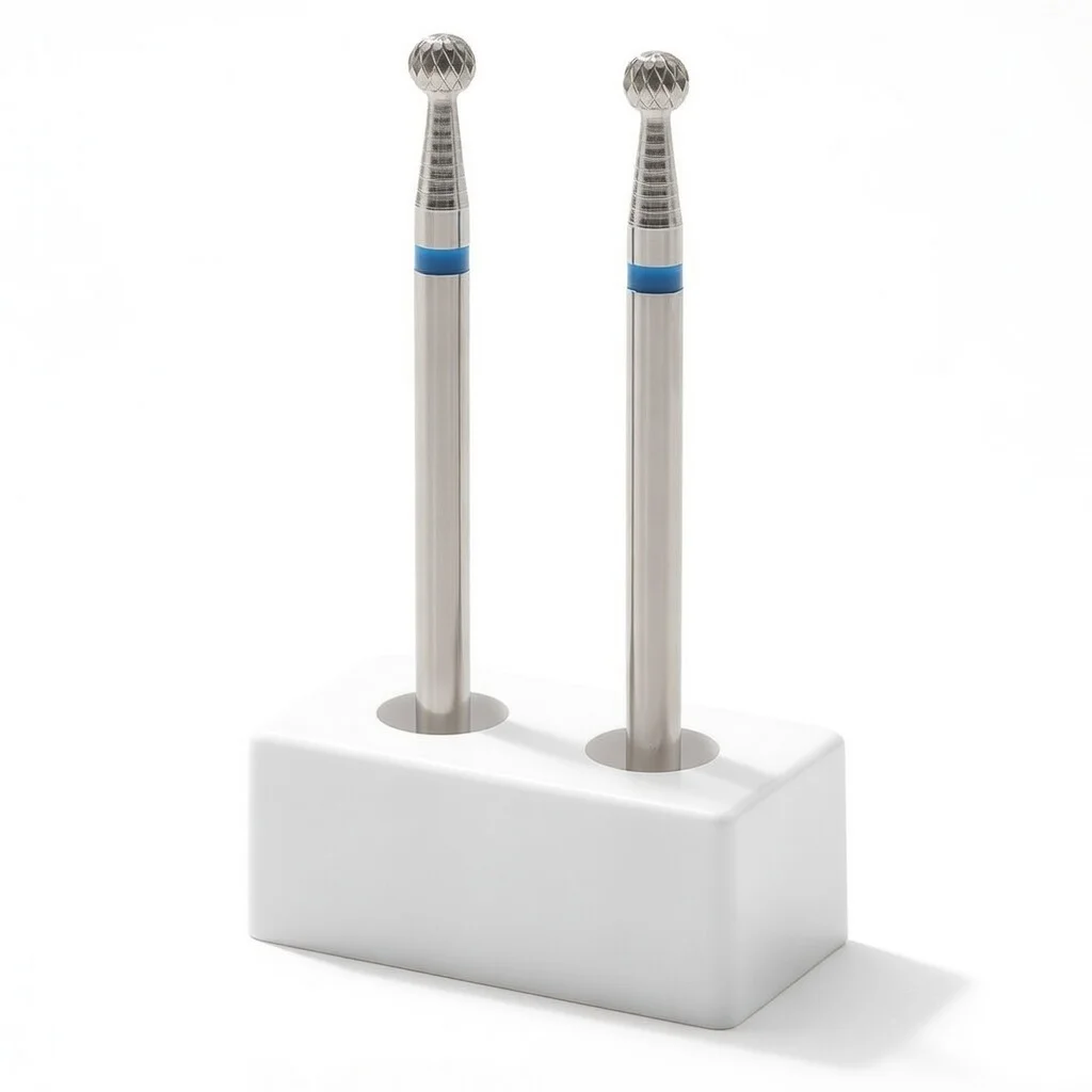 EasyNail ~ 1 adet top şekli karbür tırnak matkap uçları freze kesici tırnak dosyaları tırnak elektrikli matkap manikür cihazı makinesi aksesuarı