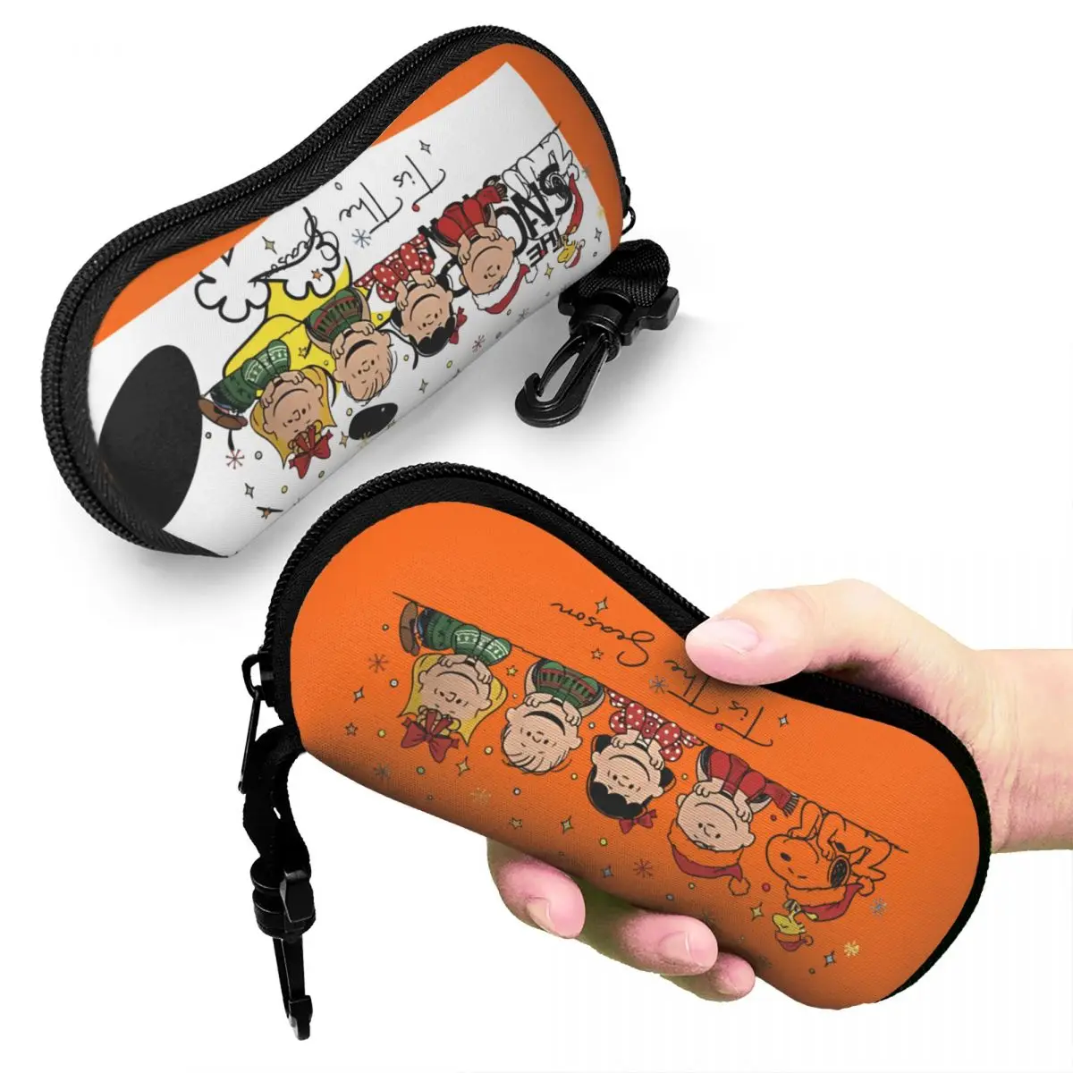 سنوبيس الكرتون الكلب نظارات حالة الفتيات المحمولة الكلاب النظارات مربع النظارات الساحرة مربع