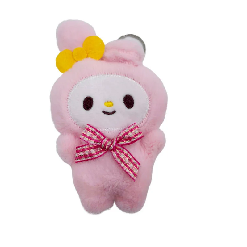 Cartoon Kawaii Sanrio KUROMI Cinnamoroll MY MELODY POMPOMOURIN Plüsch Rucksack Anhänger Schlüsselanhänger Mädchen Geburtstag Weihnachtsgeschenke