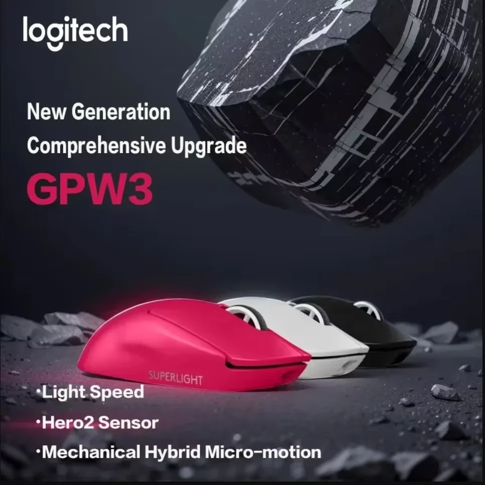 Logitech PRO X  SUPERLIGHT 2 GPW3 Wireless Mouse Gaming Mouse Gpw Second Generation Upgrade Hero2 Sensor