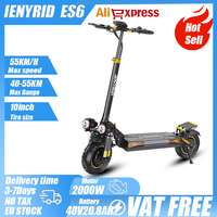 IENYRID ES6 E-Scooters 2000 W Dual Motor 48 V 20.8 AH Lithium Battery E-Scooter Aldult 10-inch Off-road Tires Folding E-Scooters