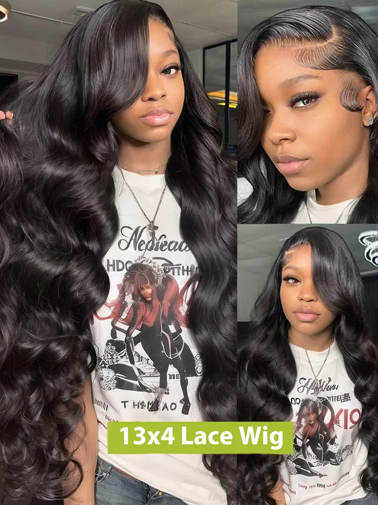 30 40 Inch Body Wave 13x6 Transparent Lace Frontal Wig Human Hair Ready To Go 5x5 Glueless HD Closure 13x4 Lace Front Wigs