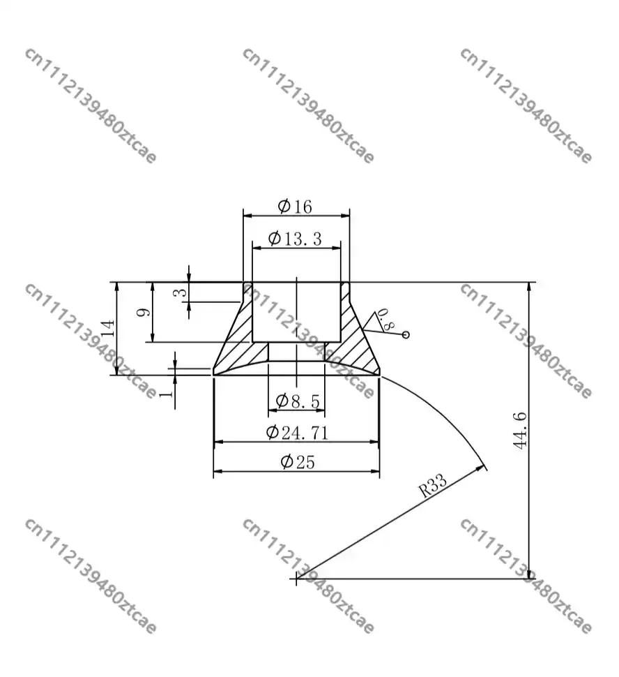 Countersunk Screw Cap, Mirror Electroplating Vibration Plate Fitting M8 M10 M12