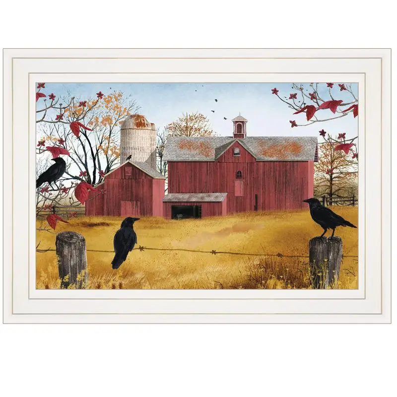 

Autumn Gold Framed Print, White Frame, Ready to Hang Artwork