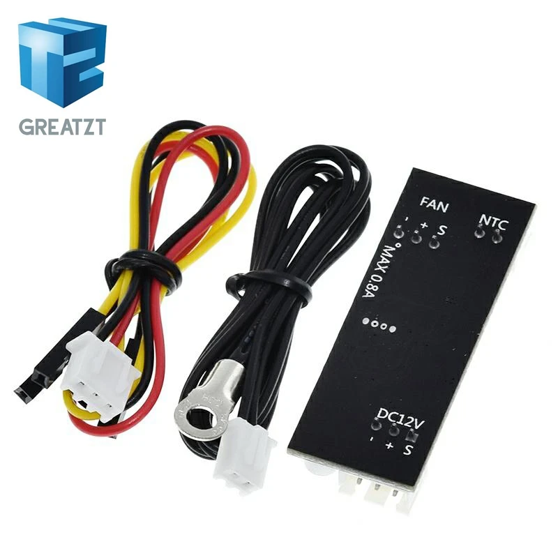 Single 12V 0.8A DC PWM 2-3 Wire Fan Temperature Control Speed Controller Chassis Computer Noise Reduction Module image 6