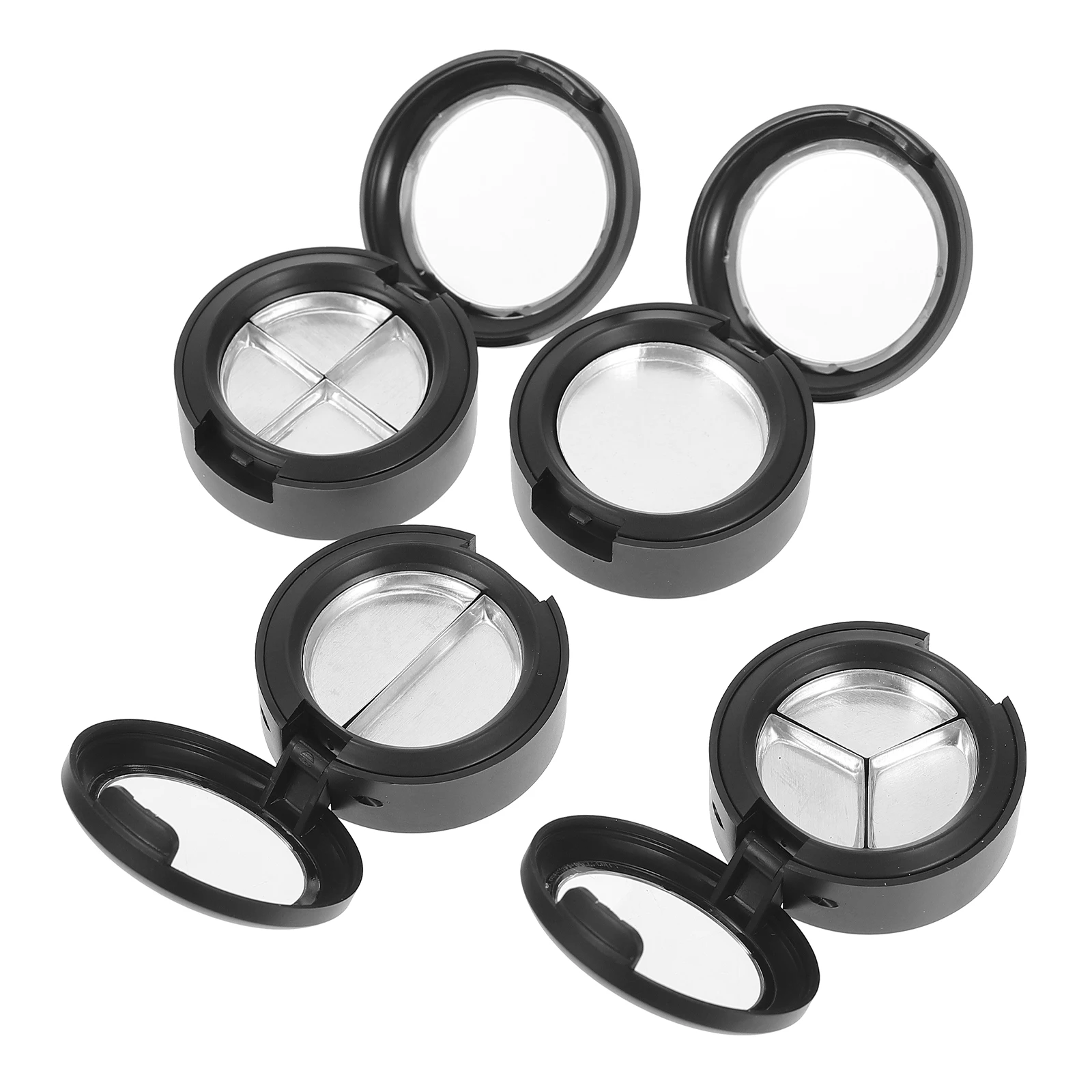 

4pcs Eye Shadow Box Empty Containers Plastic Organizer Travel Holder Durable Wear Resistant Compact Size Lightweight