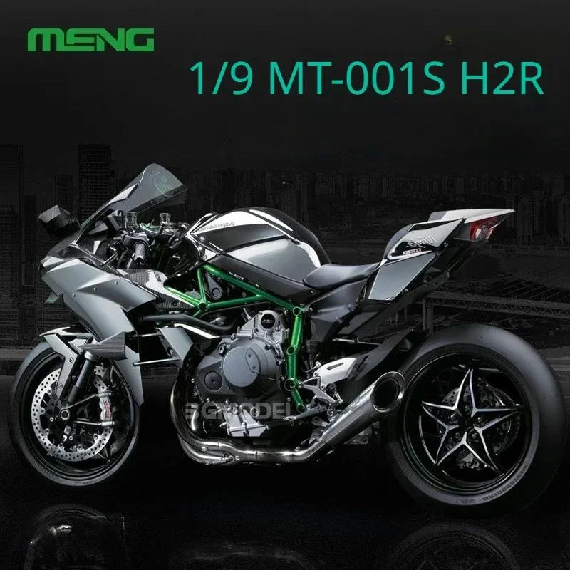 MENG Assemble Model Kit Adhesive Free Color MT-001S 1/9 Scale Separation H2R Motorcycle Racing Edition Adult