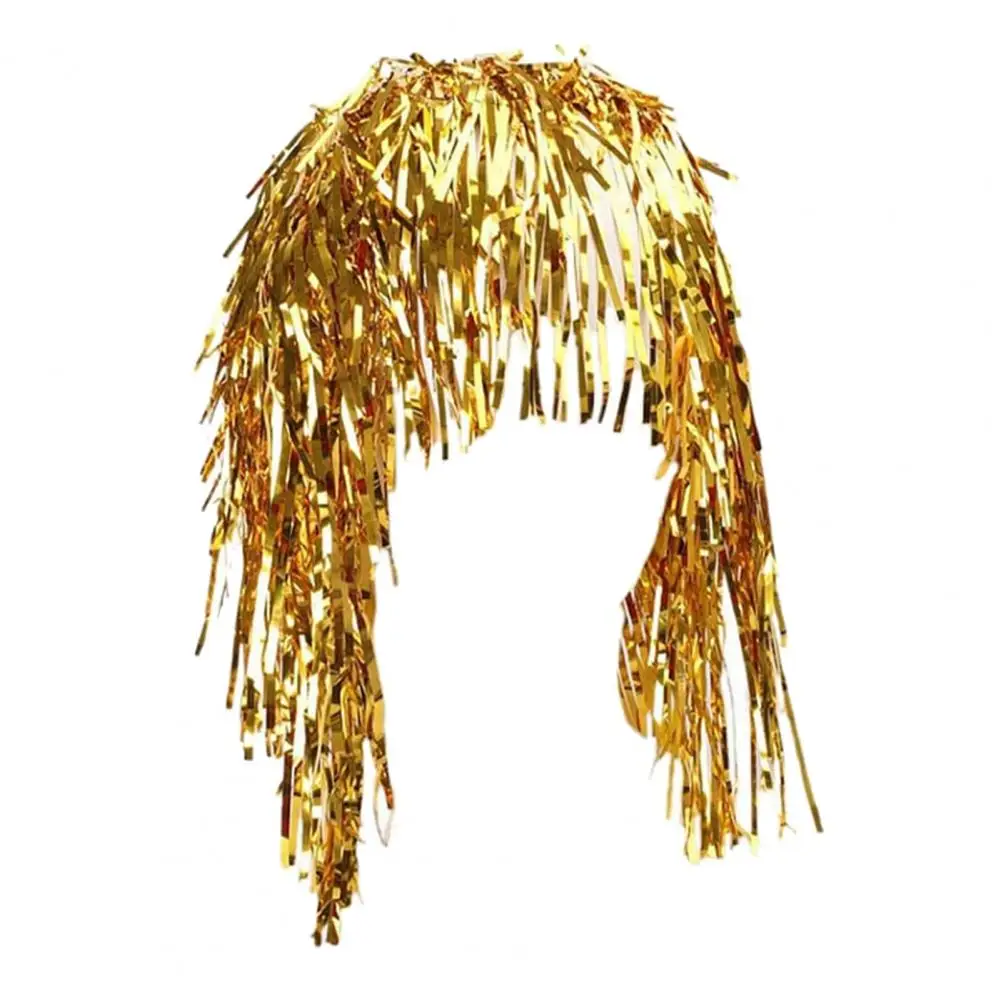 Cosplay Disco Wig Party-ready Funny Wig Shiny Cosplay Party Wigs for Adults Festive Decoration Supplies for Funny Atmosphere