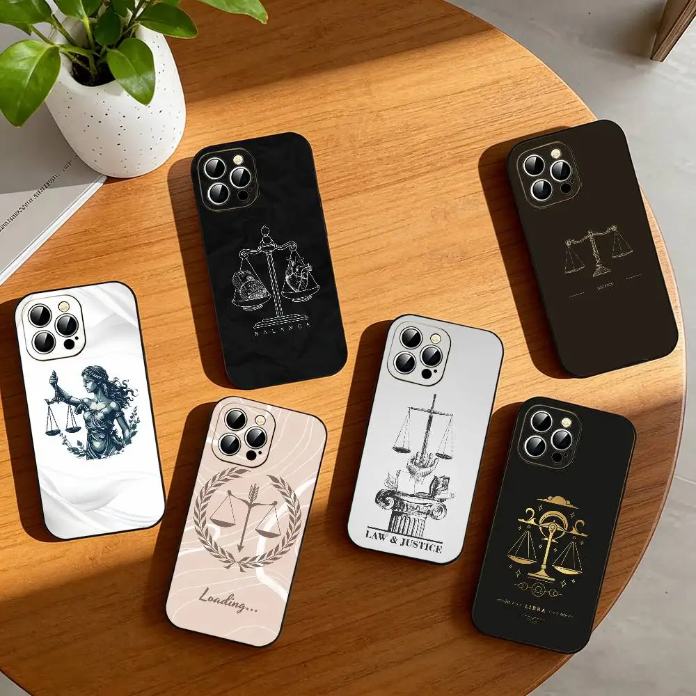 

ART Law Lawyer Judge Justice Phone Case Silicone Soft For IPhone 17 16 15 14 13 12 11 X XR Plus Pro Max Plus