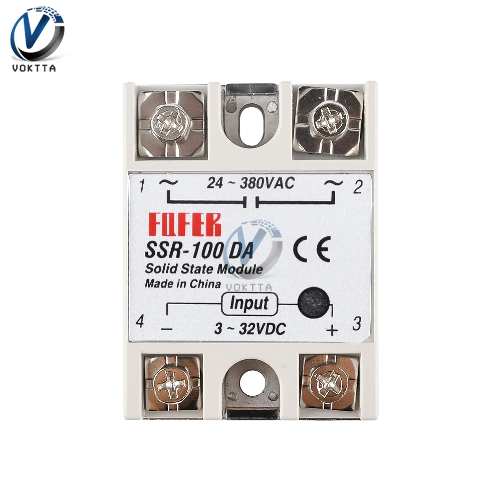 Solid state Relay SSR-40DA SSR-100DA SSR-75DA SSR-60DA 40A 100A 75A 60A Relay Module MOS Switch Timer Solid State Relay