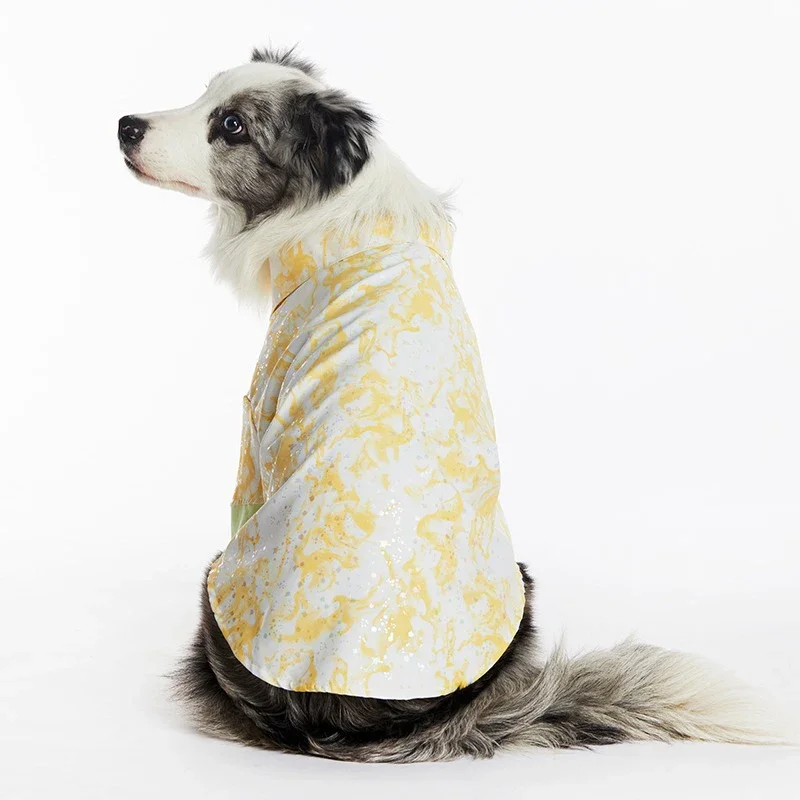 Abbigliamento per cani di grandi dimensioni Camicia estiva per cani di grandi dimensioni Border Collie Vestiti Samoiedo Labrador Husky Golden Retriever Corgi Costume per cani Abiti