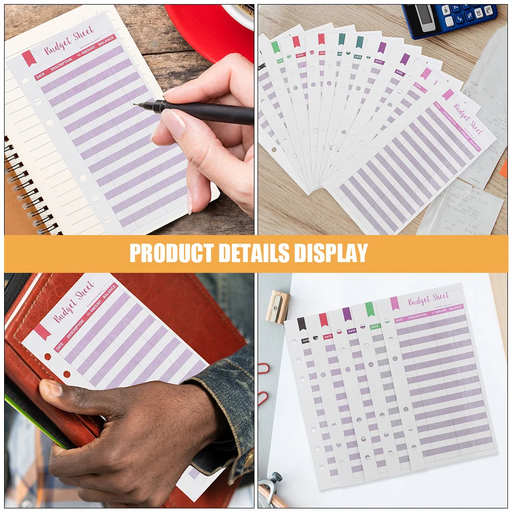 A6 Writable Expense Tracker Sheets Portable Cash Budget Planner For Home Office Travel Business Finance