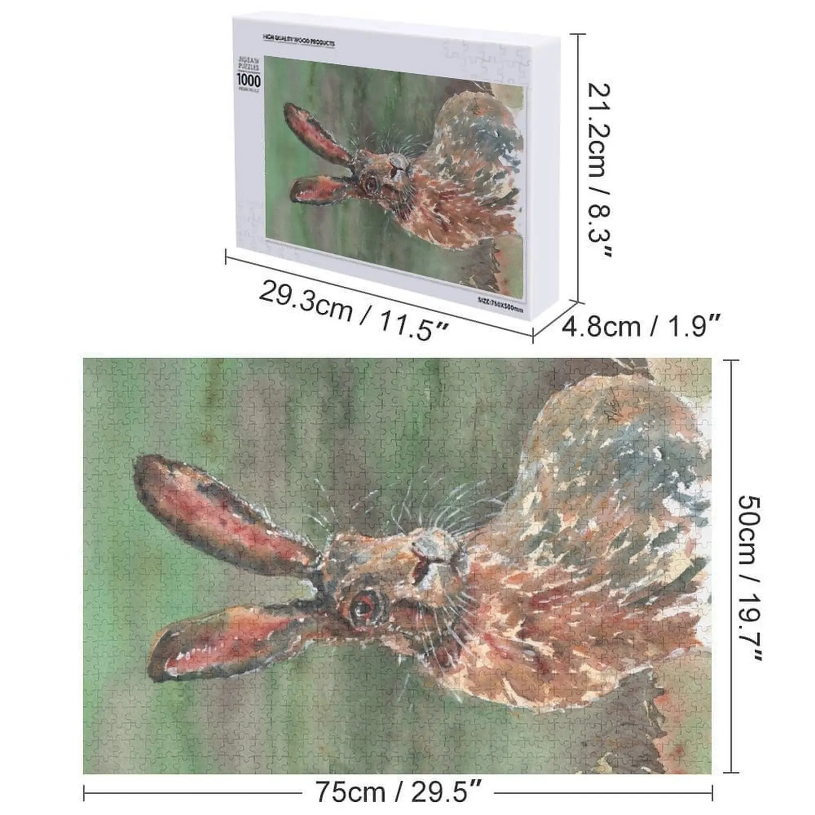 Hase Puzzle, personalisiertes Geschenk, personalisiertes Kindergeschenk, personalisiertes Namenspuzzle