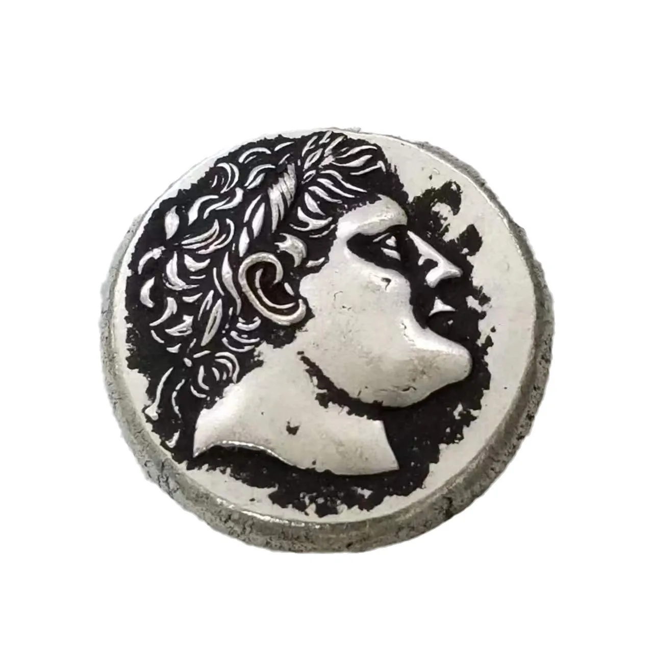 Antique Crafts Greek Coin Copper Plating Silver Used Silver Dollar Silver Yuan Wholesale  7002