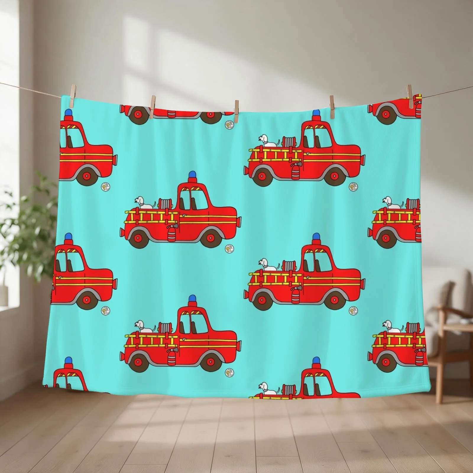 firetruck red vintage fire truck new york Throw Blanket anime For Baby wednesday Blankets