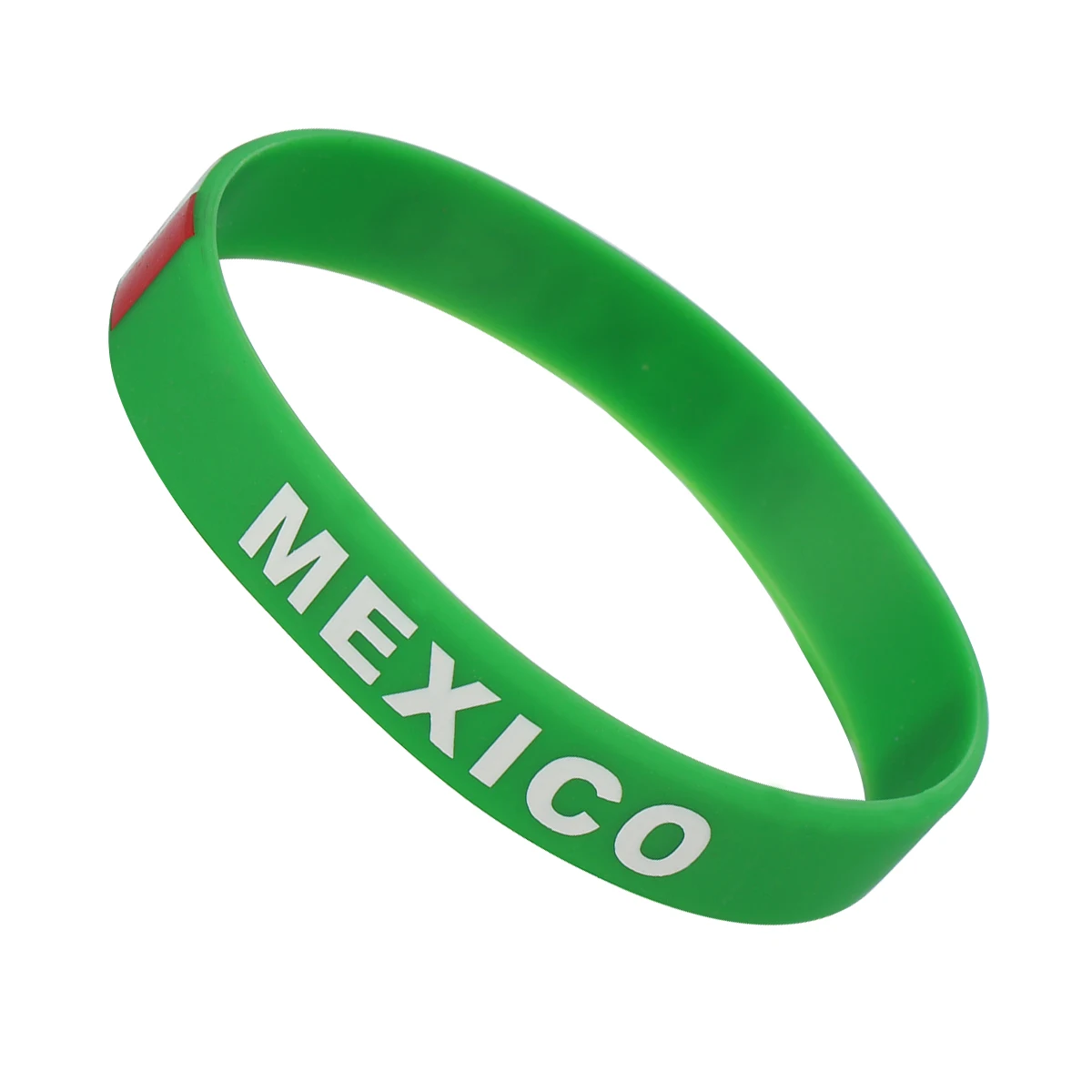 6 pçs esportes pulseira de silicone pulseiras de borracha de futebol bandeira pulseira decorativa