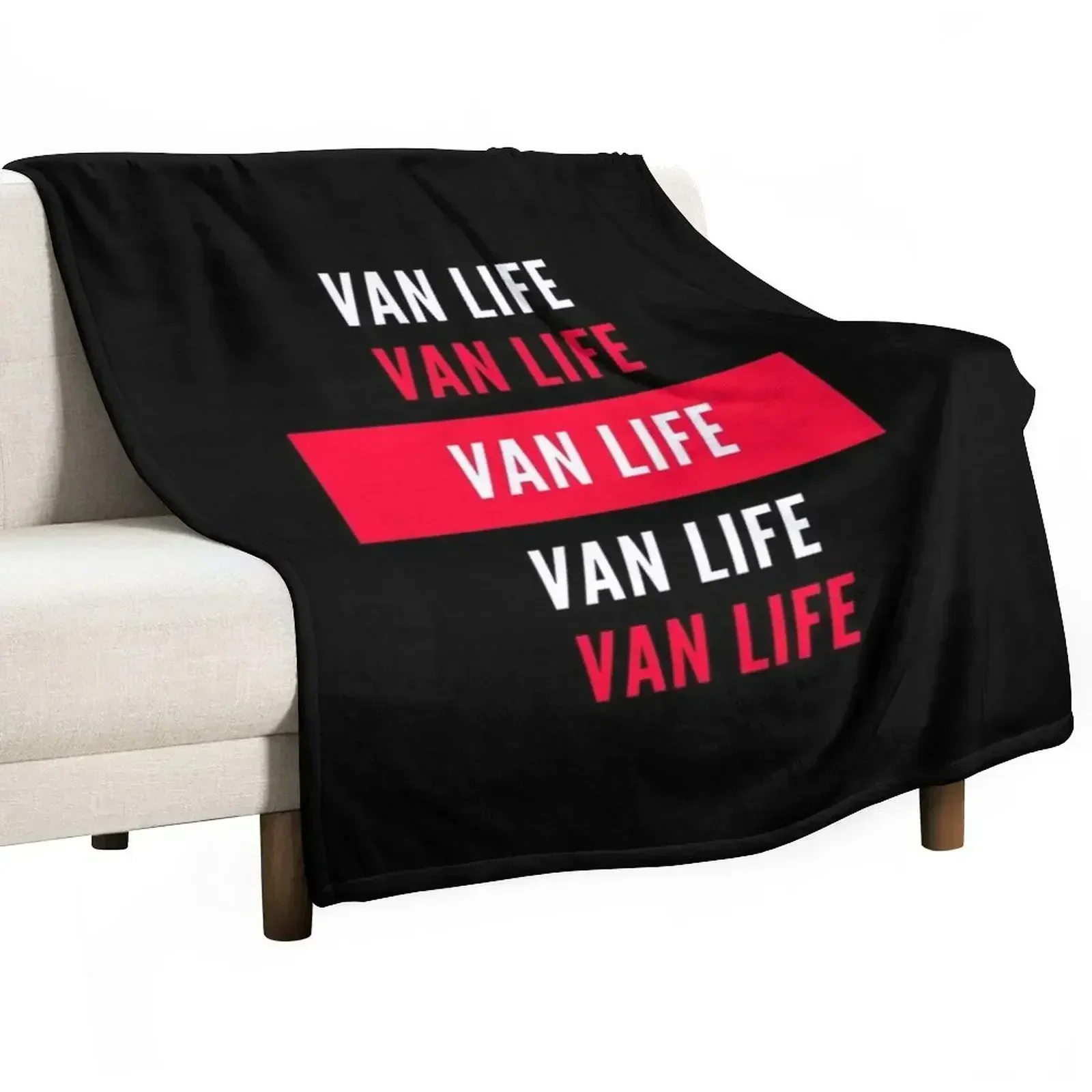 Van Life VanLife design Throw Blanket Plush wednesday Extra Large Throw Blankets