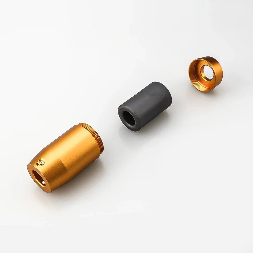 4 قطعة Audiocrast CT4021S/G الذهب الفضة اللون المتكلم كابل RCA سلك الصوت Nosie سدادة حلقة كابل قطر 9 مللي متر