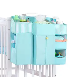 Hanging Crib Nappy Organizer Storager Large Capacity Baby Diaper Organiser Bag,Crib Nursery Organiser