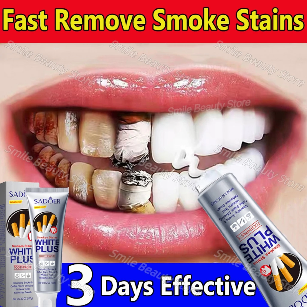 

Teeth Whitening Toothpaste Fast Remove Smoke Coffee Tea Stains Cleaning Oral Hygiene Plaque Fresh Breath Bleaching Dental Tools