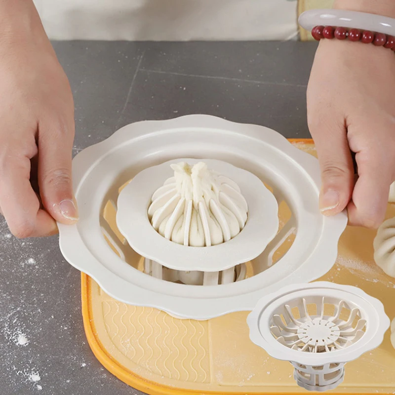 Flower Shaped Baozi Making Mould Convenient Fast Easy Fall Homemade Dumpling Bao Siu Mai Machine For DIY Kitchen Steamed Mold