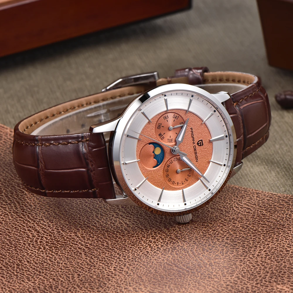 PAGANI DESIGN 1795, lässige Quarzuhren für Herren, Kalenderwoche, leuchtend, wasserdicht, Sport-Modeuhr, Uhren für Herren