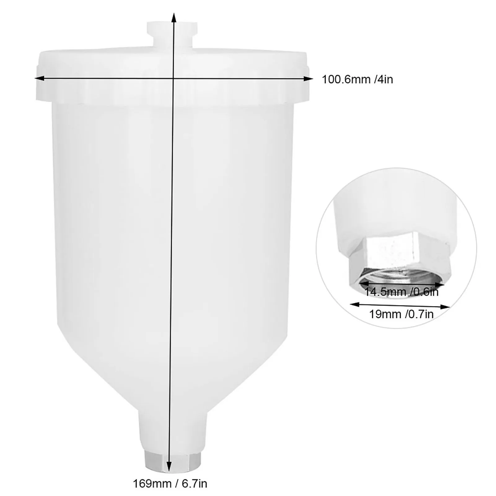 Aksesori Alat Tangan Penyemprot 600Ml Alat Perangkat Keras Penting untuk Tugas Cat/Pelapisan Mudah Dipasang/Digunakan