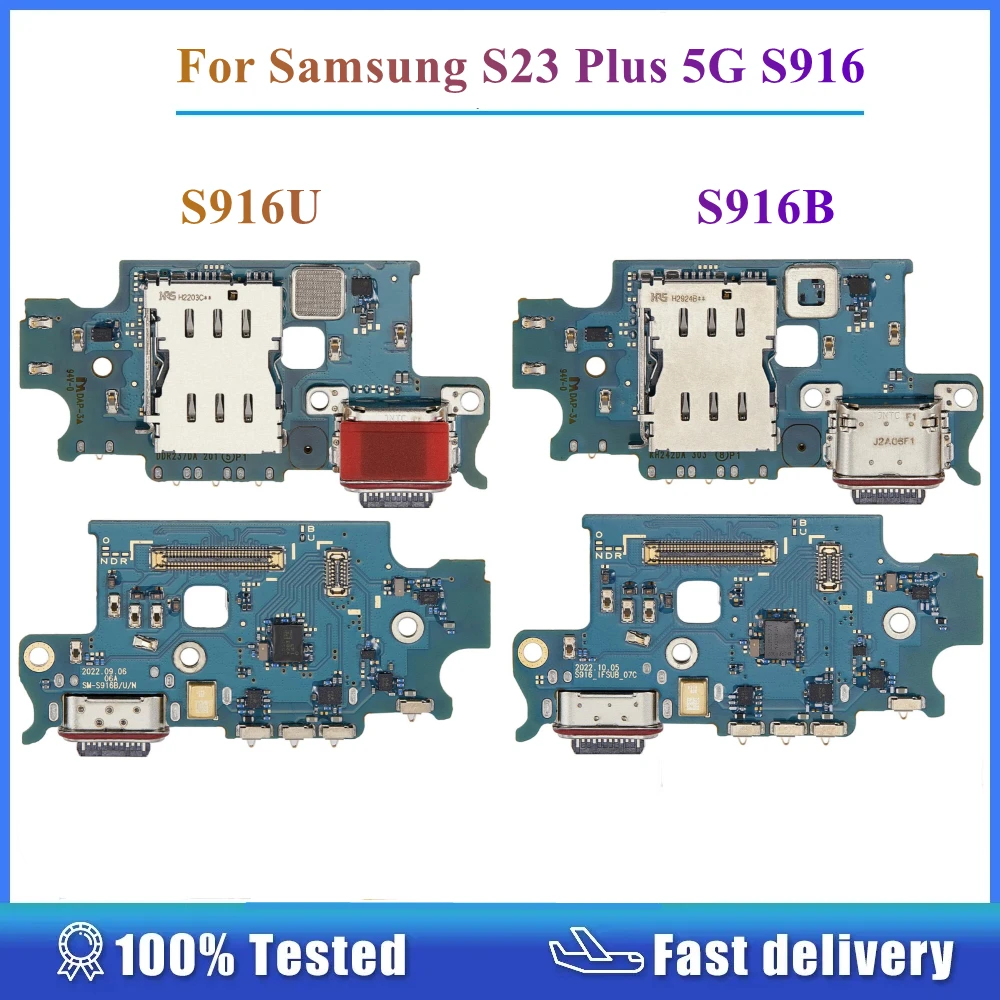 

For Samsung Galaxy S23 Plus 5G SM-S916U S916B/N/F S9160 USB Connector Dock Charger Charging Port With PCB Board Replacement