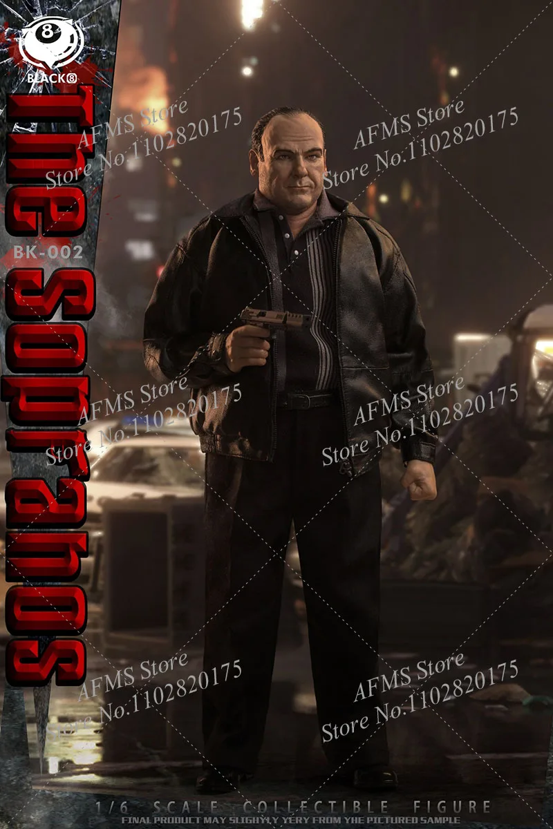 BLACK 8 STUDIO BK-002 Figurka kolekcjonerska w skali 1/6 Gangster Family Boss Pełny zestaw 12-calowy model figurki akcji mężczyzny żołnierza
