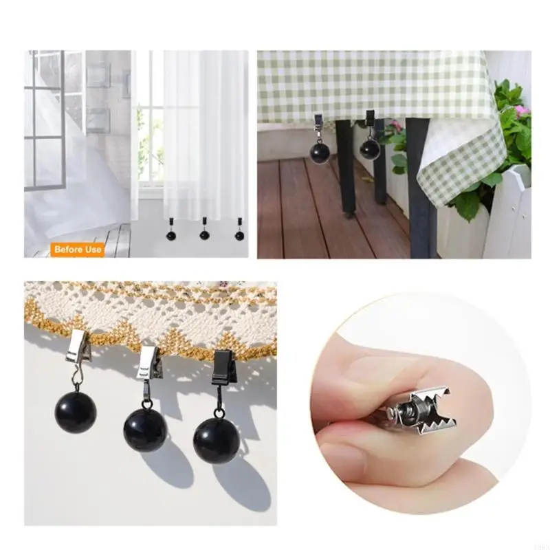 Outdoor Curtain Weights,Drapery Weights for Pergola,Metal Clip Down Curtain 