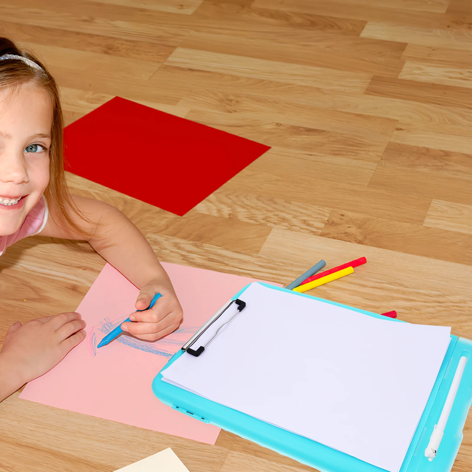 

A4 File Box Writing Pad Document Holder Magazine File Write Board Stationary Container Paper Storage Box Efficient Organization