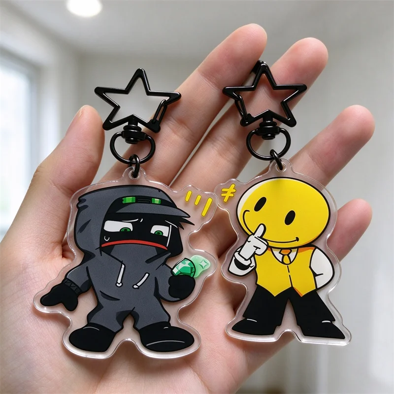 Verity Mob Acrylic Keychains Fan-made Charms Something Is Knocking at Your Door Alternate Reality Game YouTube Video