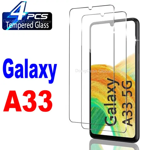 6,4" Tempered Glass For Samsung Galaxy A33 5G Screen Protector Glass Film