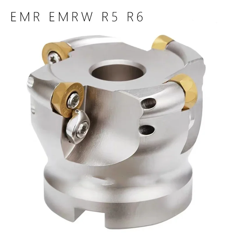 EMRW 6R 50 22 EMRW 6R 63 Face Milling Cutter Indexable Milling Tool Holder CNC Lathe Machine Tool For RPMT1204 Turning Inserts