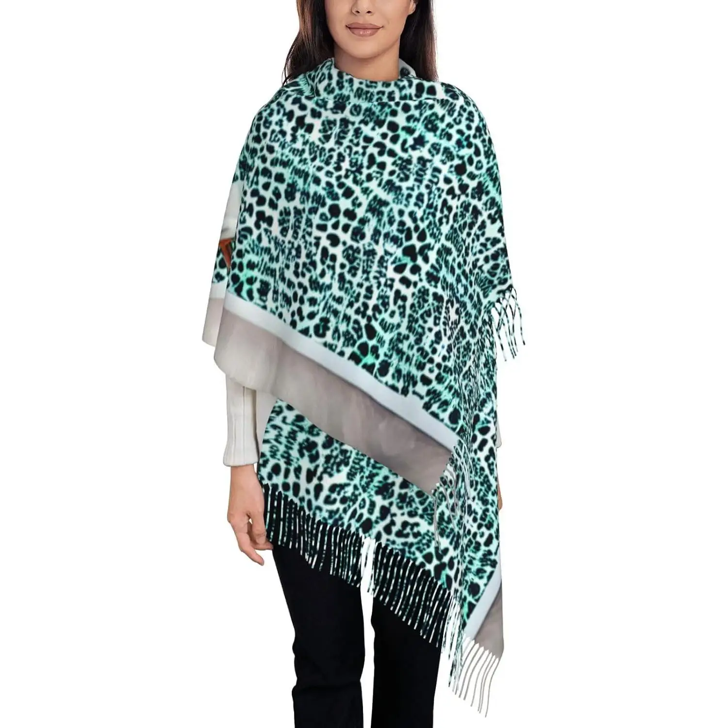 

Шарф с кисточками и принтом, большой толстый шарф, мягкие шарфы, идеальный осенне-зимний шарф, шаль для подарка, женский весенне-осенне-зимний шарф