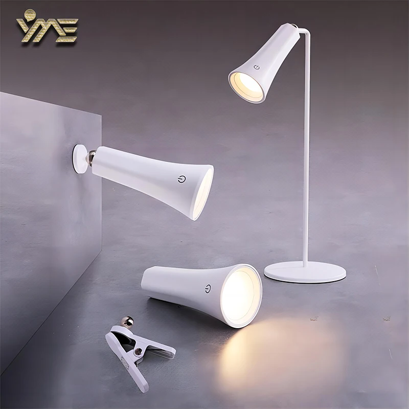 

Multi-function Reading Light Clip Table Lamp LED Rechargeable Wireless Touch Study Light 360° Magnetic Night Light Writing Lamp