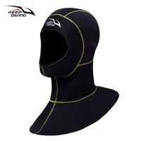 Capucha de buceo de neopreno de 3mm con hombro, equipo de snorkel, gorro, traje de neopreno cálido para nadar en invierno, pesca submarina