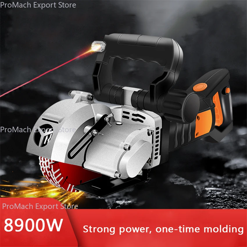 8900W Electric Wall Chaser Steel Concrete Groove Cutting Machine 5000r/min Slotting Machine Circular Saw Power Tool 220V
